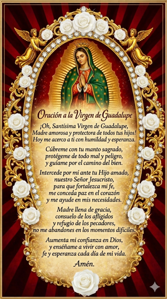 Oracion a la Virgen de Guadalupe